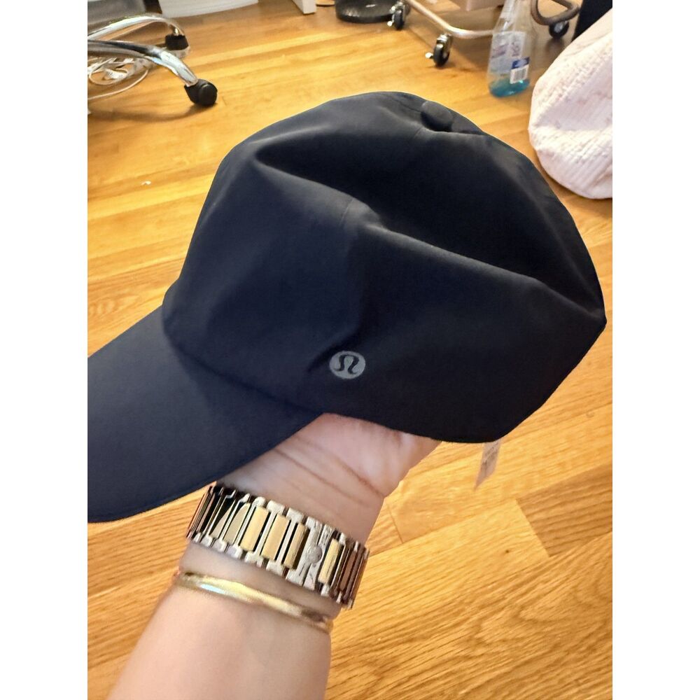 lululemon Fast and Free Run Hat Black Adjustable Lightweight Performance Cap O/S